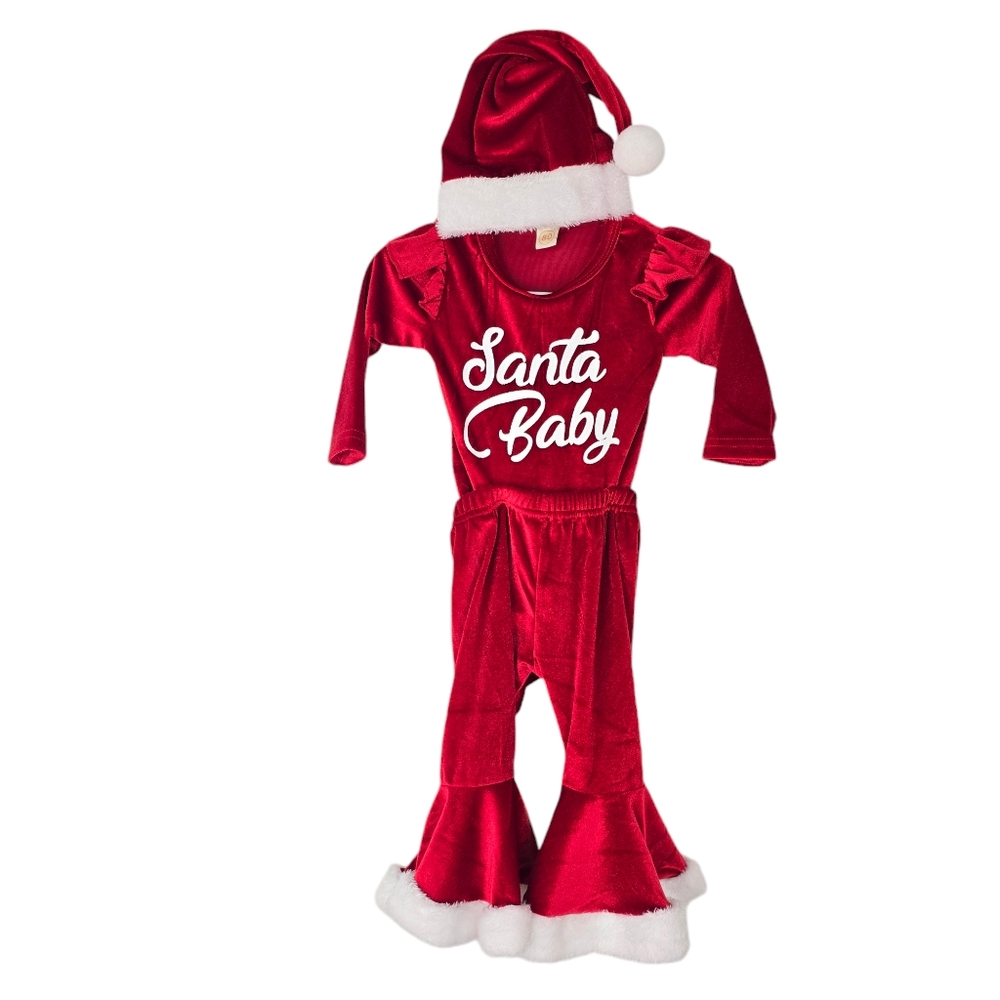 Santa Baby Christmas Outfit 3-6 months